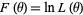 F(theta)=lnL(theta)