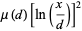 mu(d)[ln(x/d)]^2