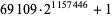 69109·2^(1157446)+1