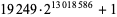 19249·2^(13018586)+1