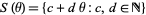 S(theta)={c+dtheta:c,d in N}