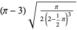 (pi-3)sqrt(pi/(2(2-1/2pi)^3))