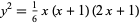  y^2=1/6x(x+1)(2x+1) 