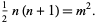  1/2n(n+1)=m^2. 