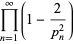 product_(n=1)^(infty)(1-2/(p_n^2))