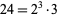 24=2^3·3