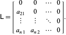 Strictly Lower Triangular Matrix -- from Wolfram MathWorld