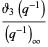 (theta_3(q^(-1)))/((q^(-1))_infty)