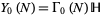 Y_0(N)=Gamma_0(N)H