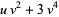 uv^2+3v^4