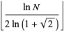 |_(lnN)/(2ln(1+sqrt(2)))_|