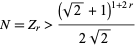  N=Z_r>((sqrt(2)+1)^(1+2r))/(2sqrt(2)) 