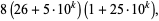 8(26+5·10^k)(1+25·10^k),