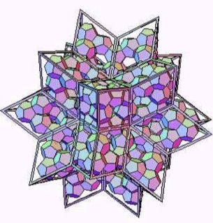 Rhombic hexecontahedron from 180 dodecahedra