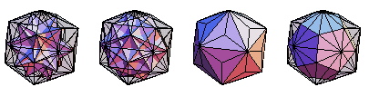 Solids inscribed in a triakis icosahedron