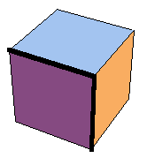 Rotation of a cube about a C3 axis of another cube