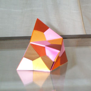 Origami augmented tetrahedron