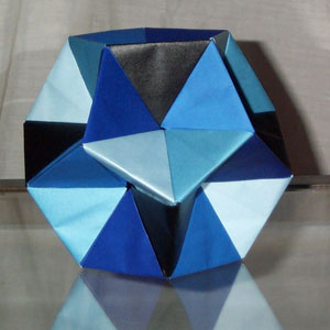 Origami augmented dodecahedron