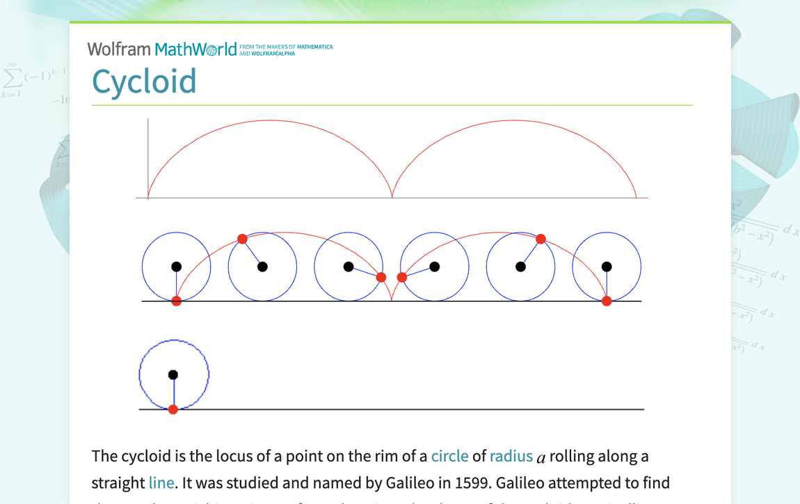 Cycloid: Đường Cong Kỳ Diệu Trong Toán Học