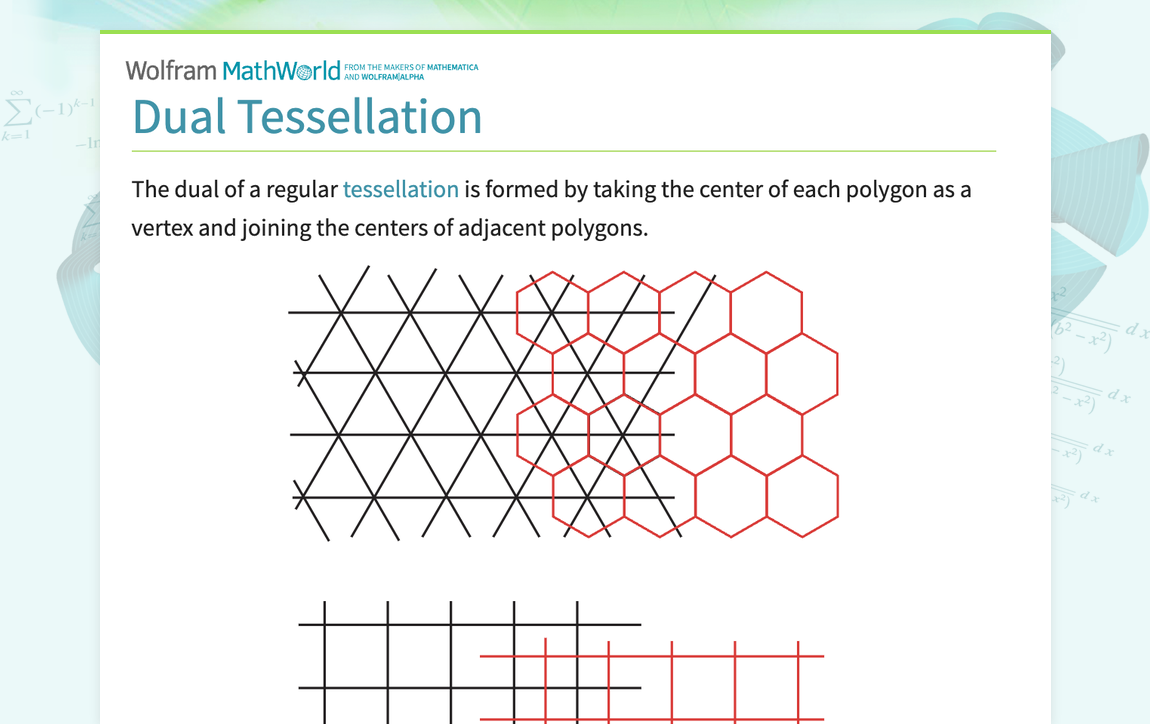 Dual Tessellation -- from Wolfram MathWorld