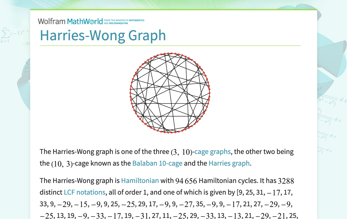 HarriesWong Graph from Wolfram MathWorld