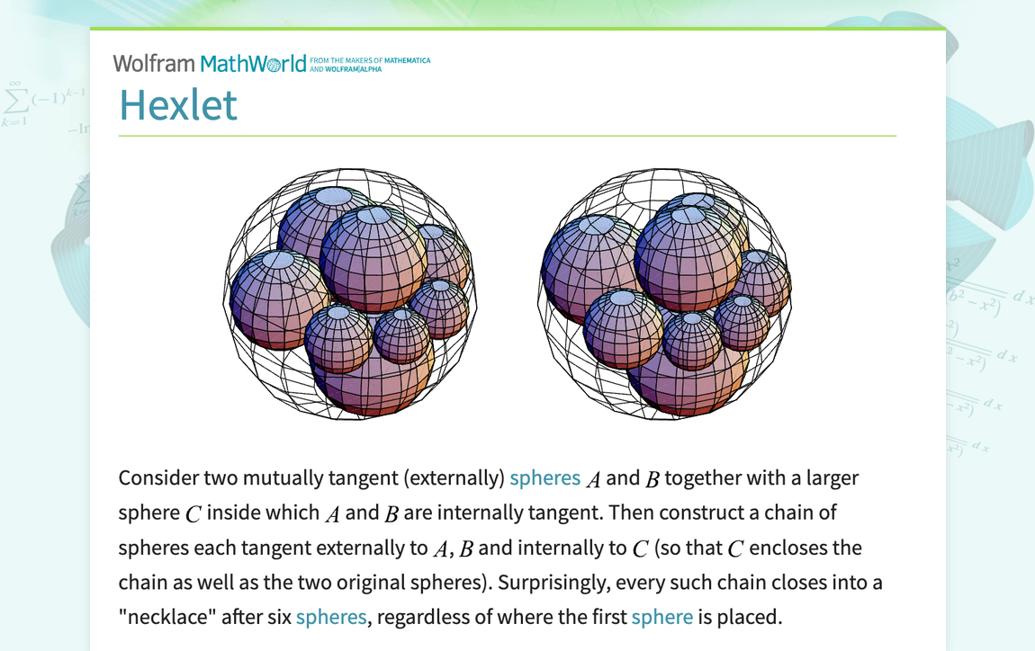 Hexlet -- from Wolfram MathWorld