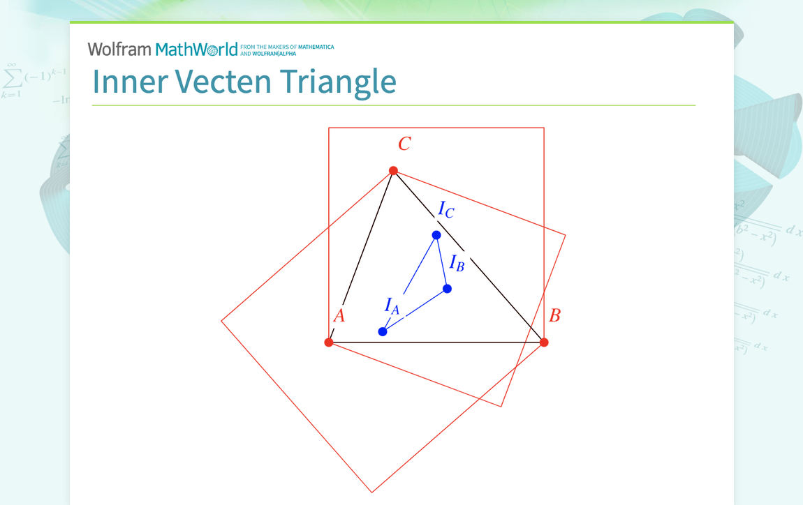 Inner Vecten Triangle -- from Wolfram MathWorld