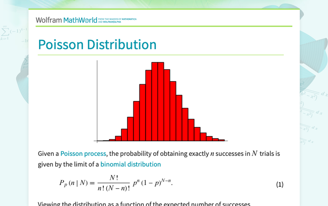 Poisson Distribution Table Special Distributions Bernoulli Poisson Distribution Table Special Distributions Bernoulli