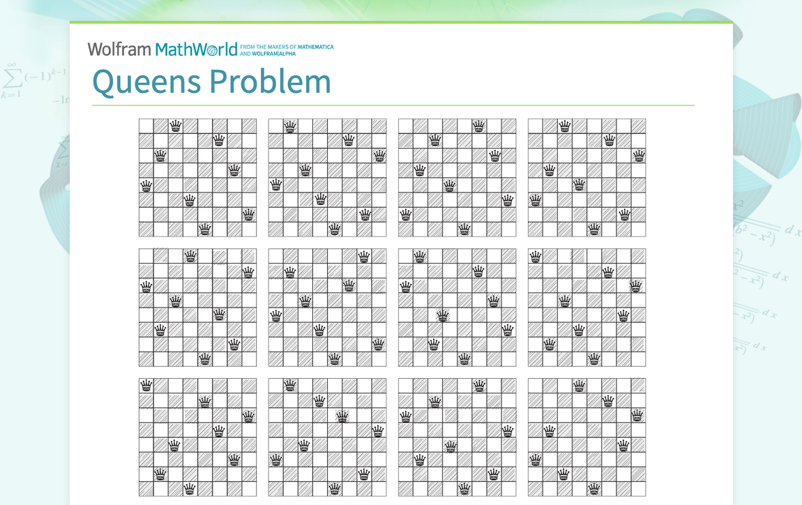 N Queens Problem Solve A Chess Problem, Win A Million Dollars