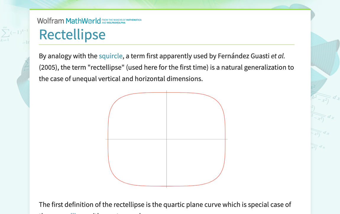 Rectellipse -- from Wolfram MathWorld