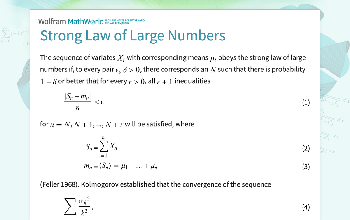 strong-law-of-large-numbers-from-wolfram-mathworld