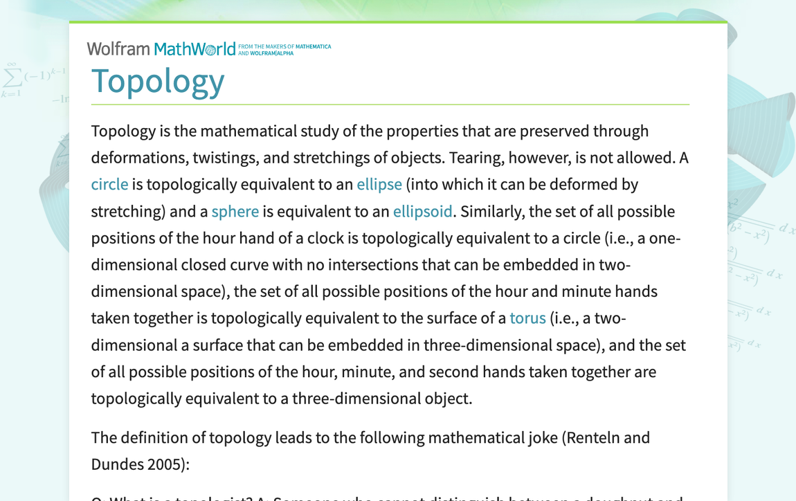 topology-from-wolfram-mathworld