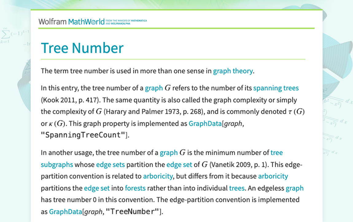 Tree Number -- from Wolfram MathWorld