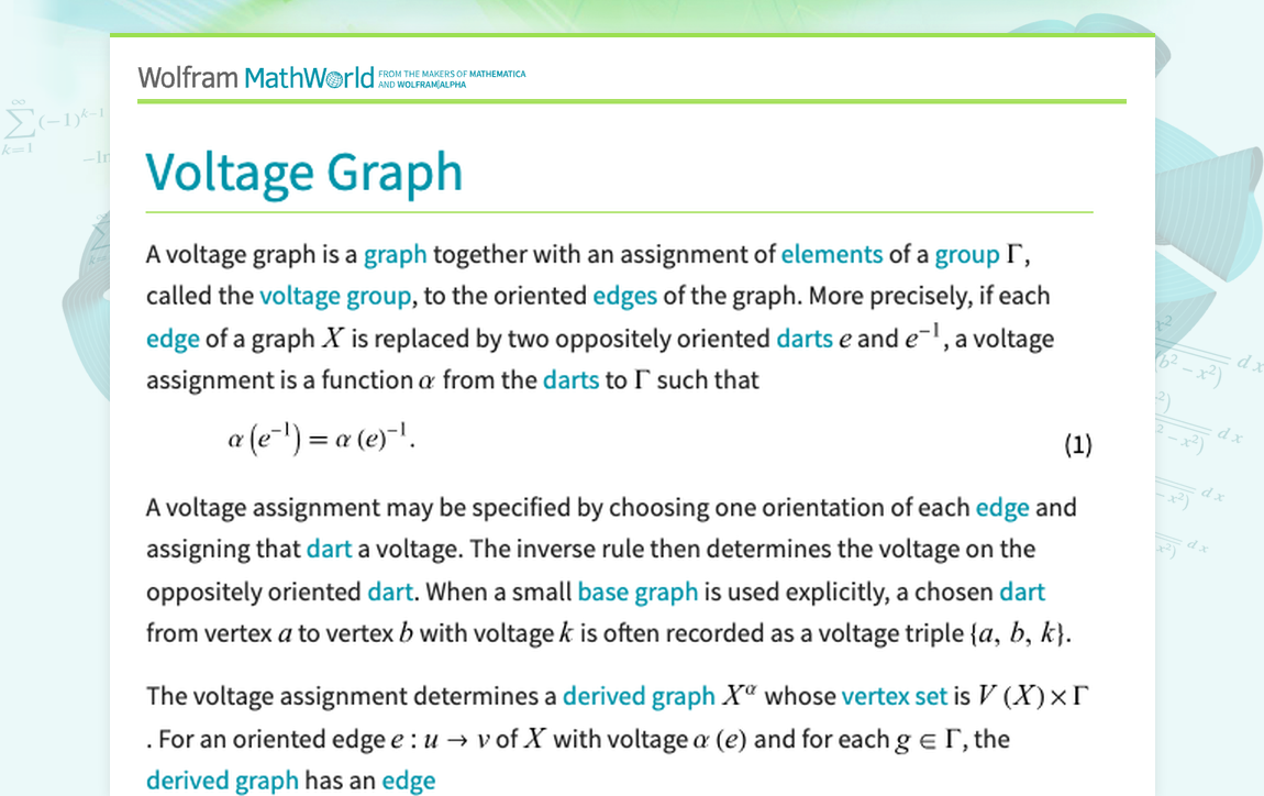 Voltage Graph -- from Wolfram MathWorld