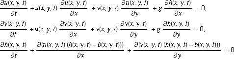 shallow water equations